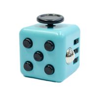 Cubo Relajante Turquesa Con Botones Negro FIDGET CUBE