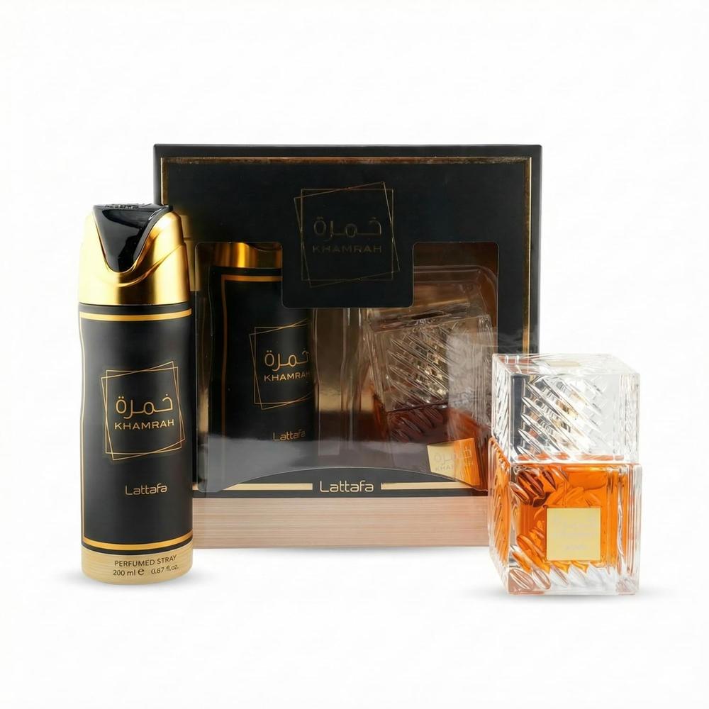 PERFUME LATTAFA KHAMRAH EDP SET DE REGALO