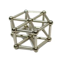 Palitos Y Bolitas Magneticas Plateado BUCKYBALLS