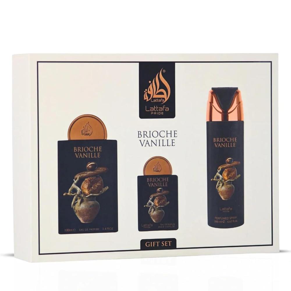 PERFUME LATTAFA PRIDE BRIOCHE VANILLE SET DE REGALO EDP UNISEX