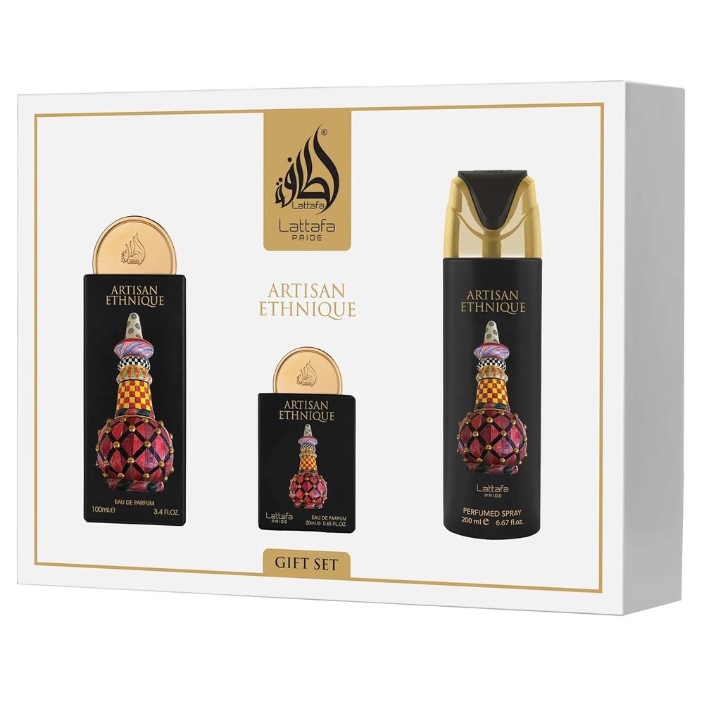 PERFUME LATTAFA PRIDE ETHNIC ARTISAN SET DE REGALO EDP UNISEX