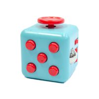 Cubo Relajante Turquesa Con Botones Rojo FIDGET CUBE