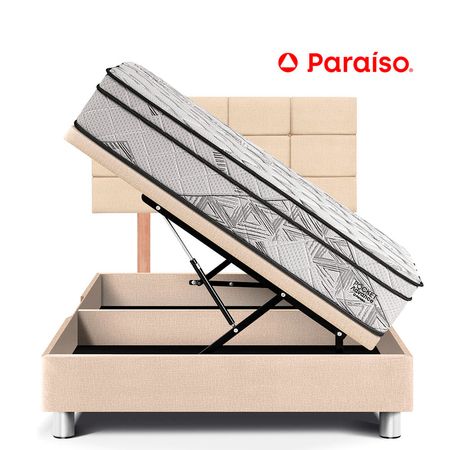 Dormitorio Boxet Blocks Pocket Advance 2 Plazas Champagne