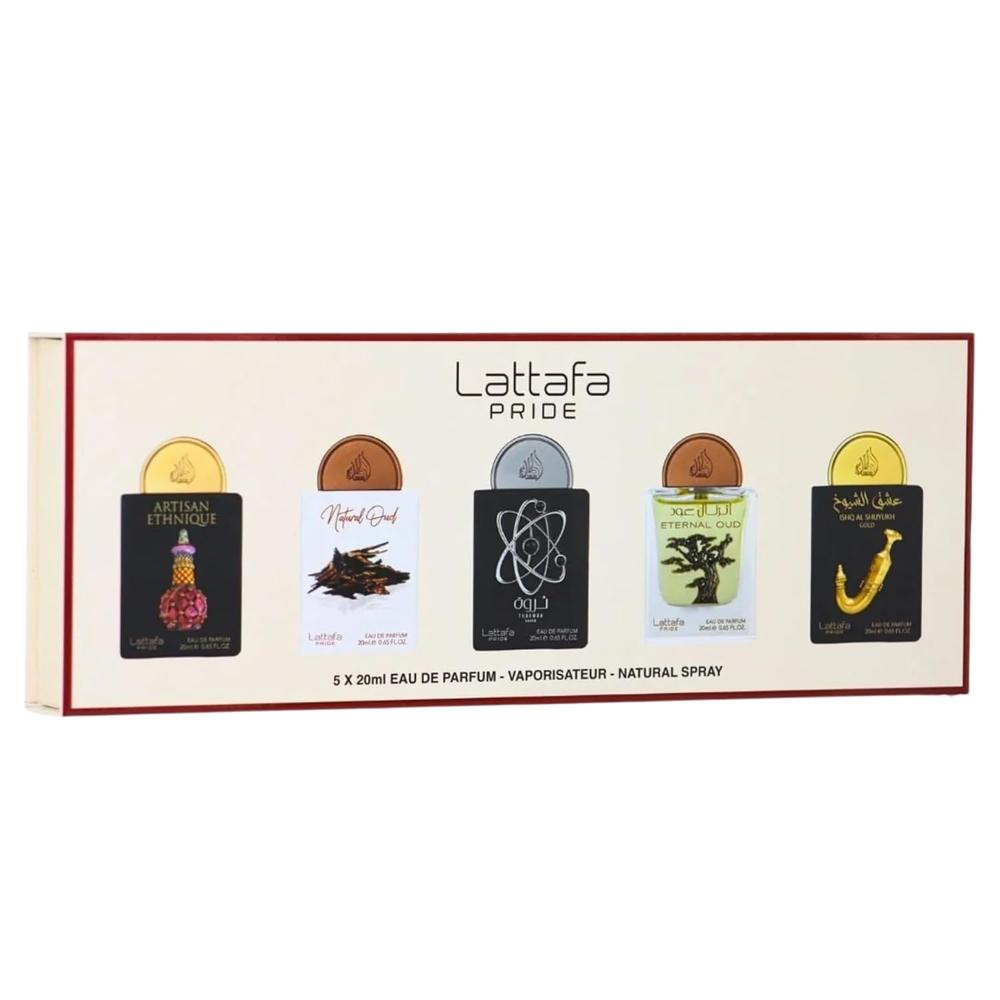 PERFUME LATTAFA PRIDE SET DE COLECCIÓN 2 EDP PACK DE 5 20 ML