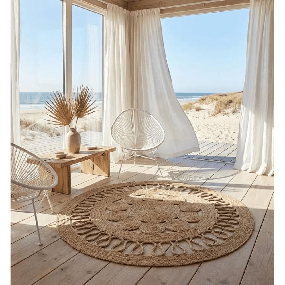 Alfombra Redonda Tejido 120cm