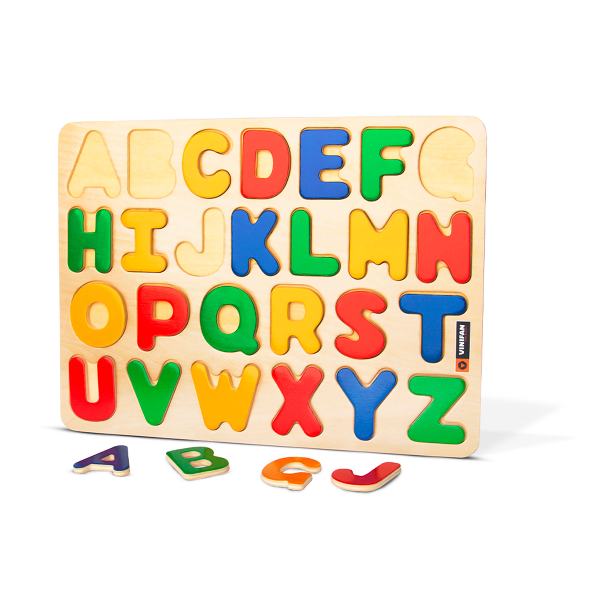 Rompecabezas de Encaje Abecedario en Relieve VINIFAN 26 Piezas