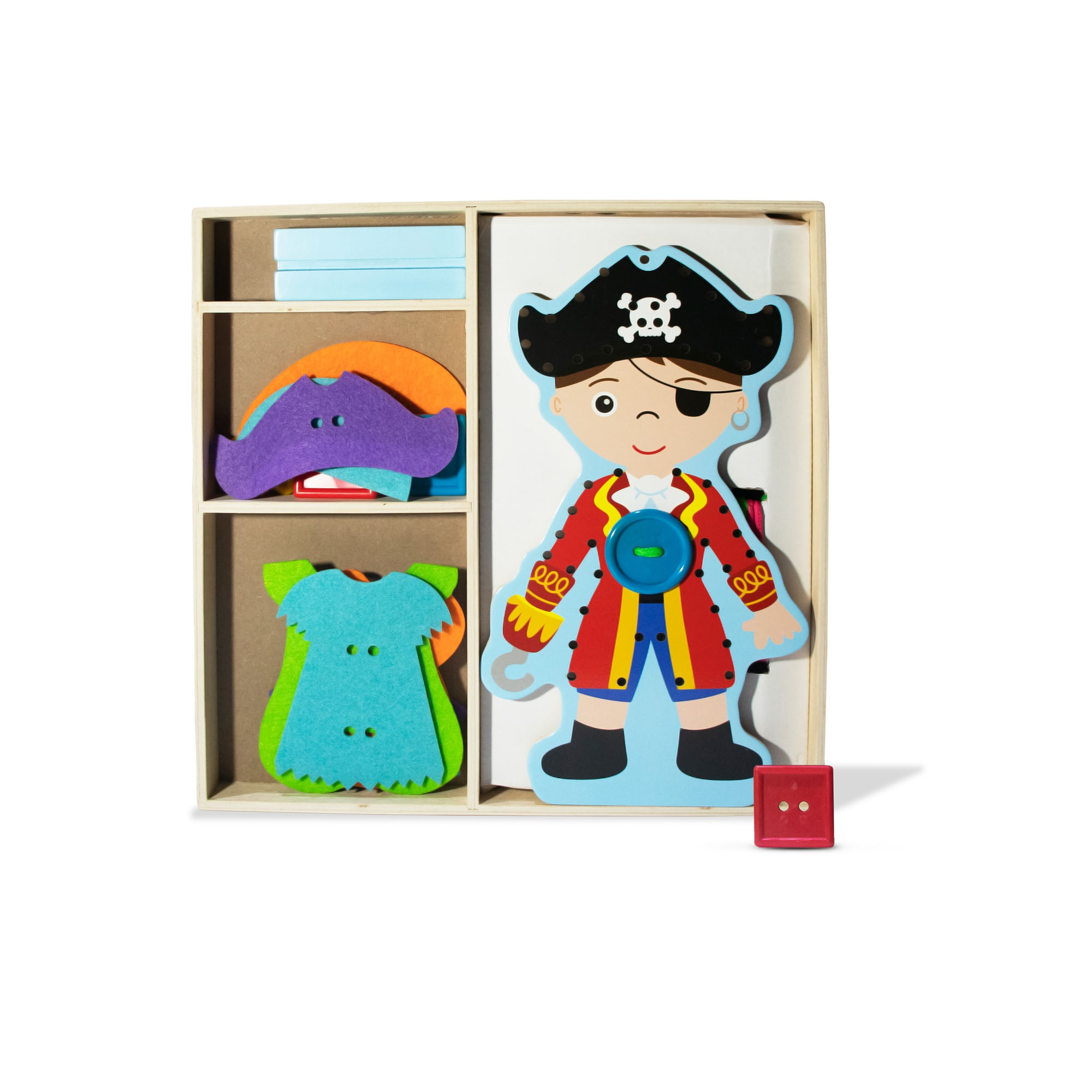 Juego Didáctico Pasado Pirata Tamaño Grande VINIFAN 19 Piezas