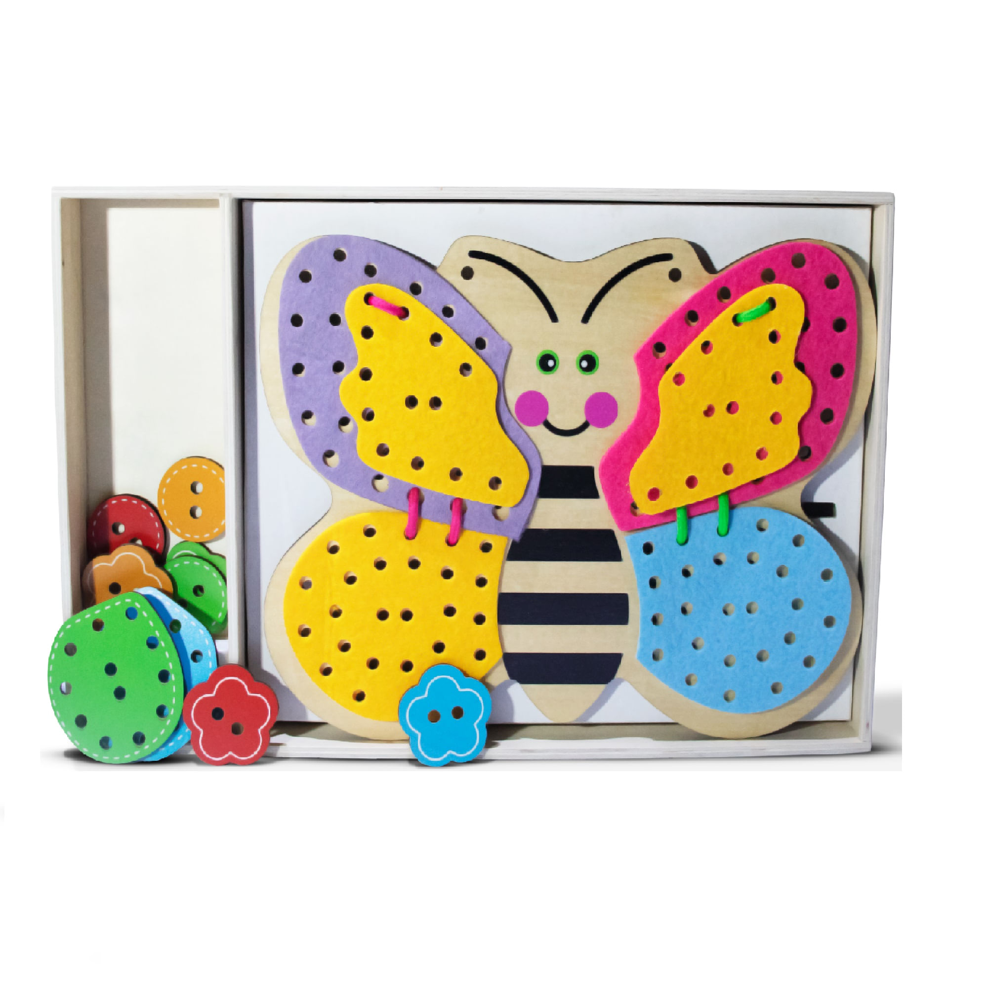 Juego Didáctico Pasado Mariposa Tamaño Grande VINIFAN 20 Piezas