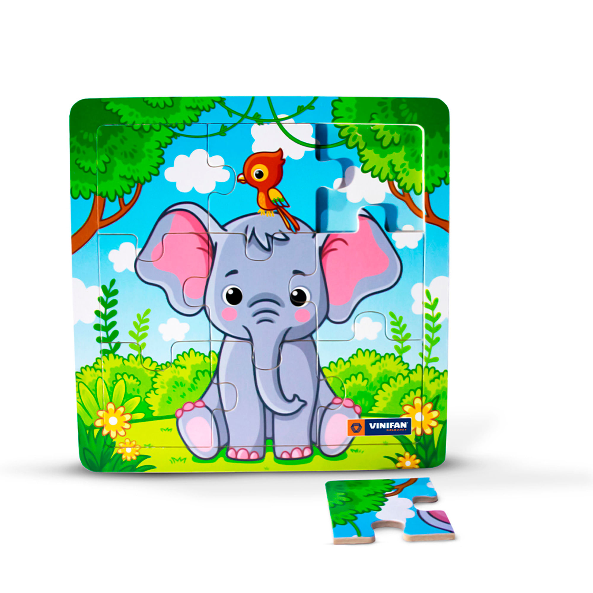 Rompecabezas de Encaje Elefante VINIFAN 9 Piezas