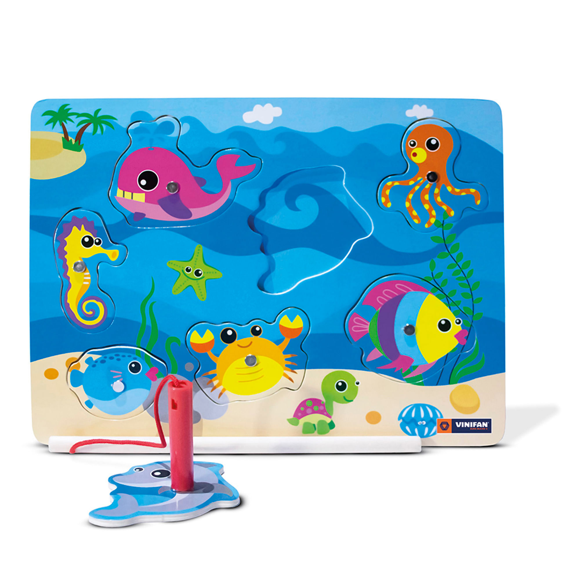 Rompecabezas de Encaje Pesca Imantado VINIFAN 8 Piezas