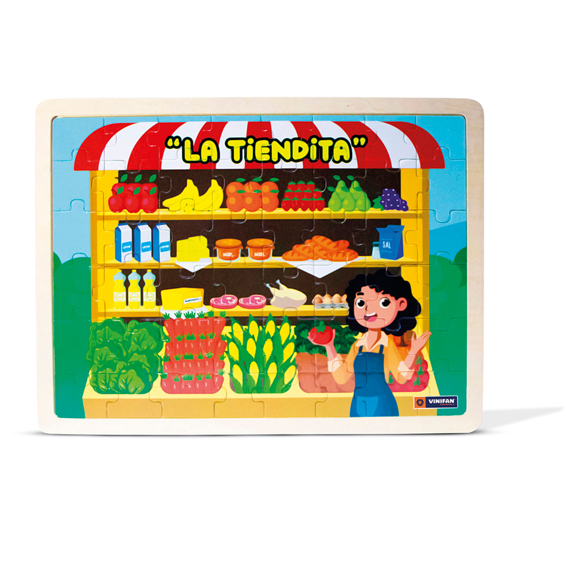 Rompecabezas de Encaje Tiendita VINIFAN 48 Piezas