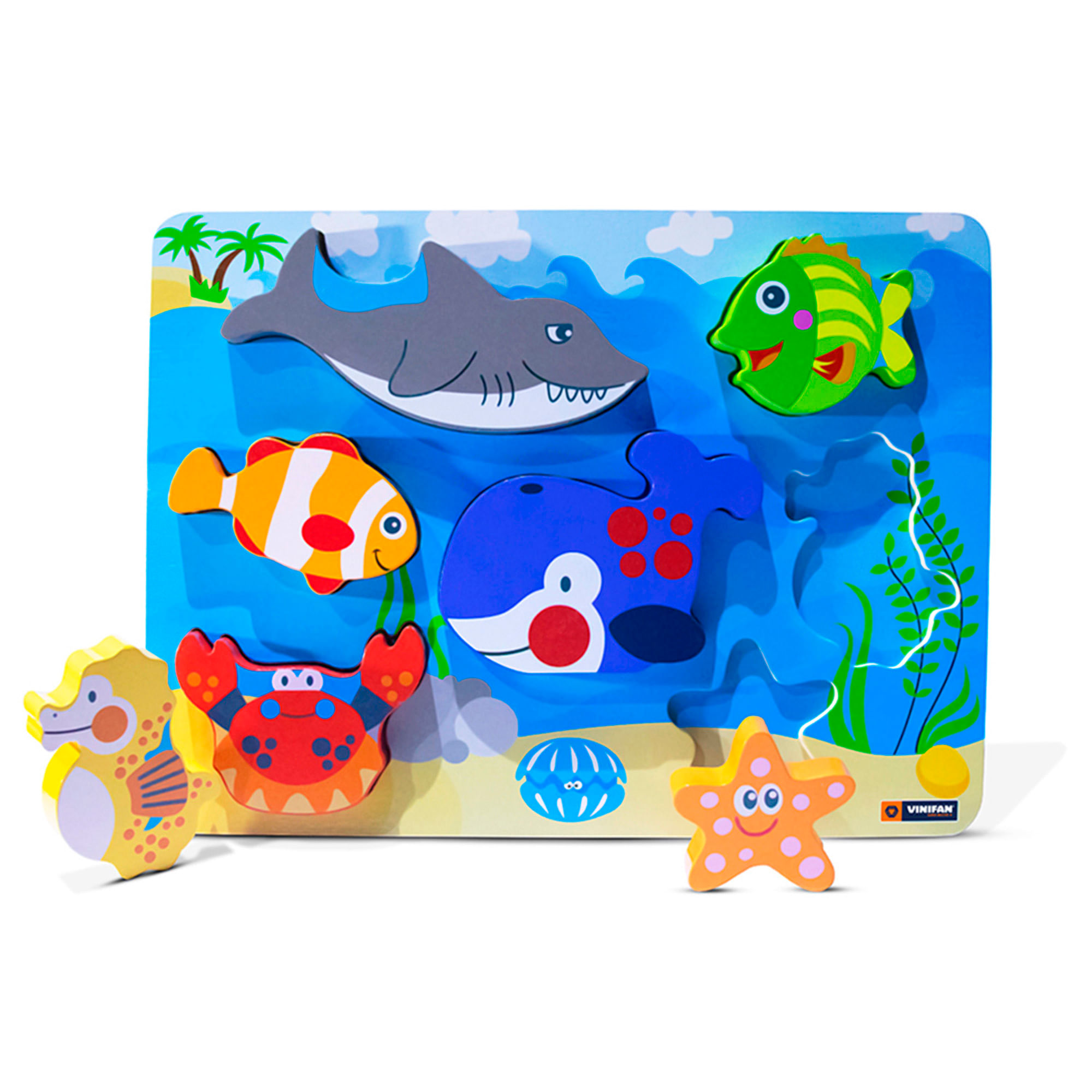 Rompecabezas de Encaje Océano Alto Relieve VINIFAN 7 Piezas