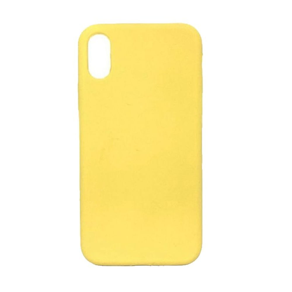 Case protector de silicona para Iphone XS Amarillo Amarillo