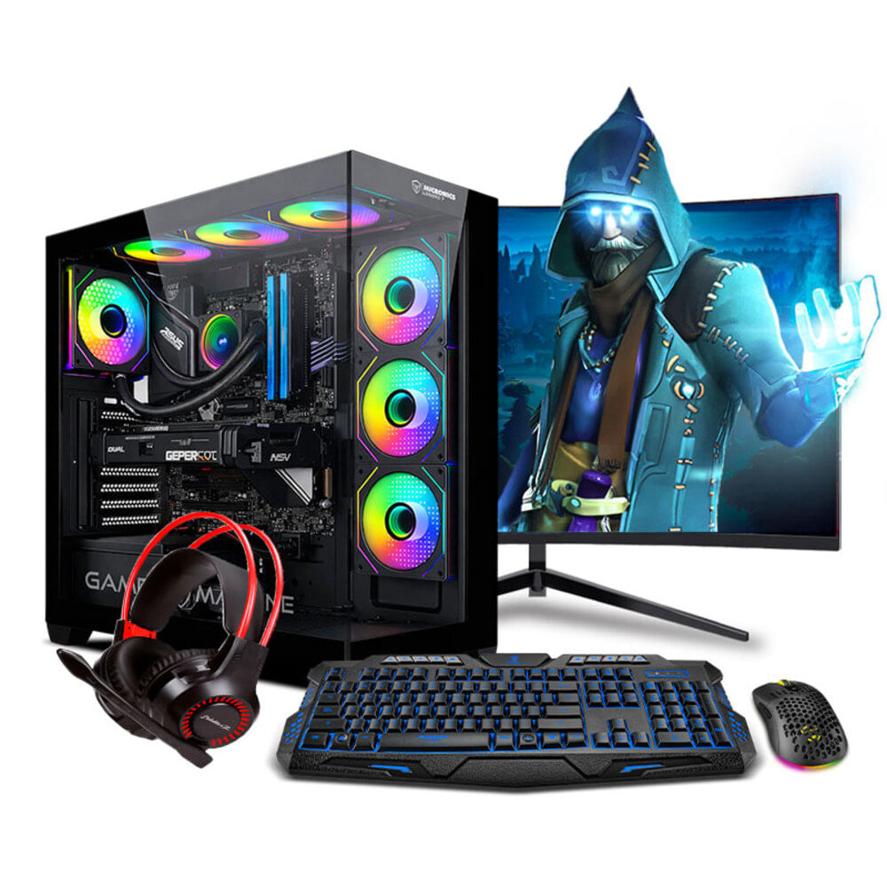 COMPUTADORA PC GAMER ULTRA FALKOR RGB RYZEN 9 7900X 32GB 1TB 27 RTX5070 12GB MI PC LISTA MIPCLISTA