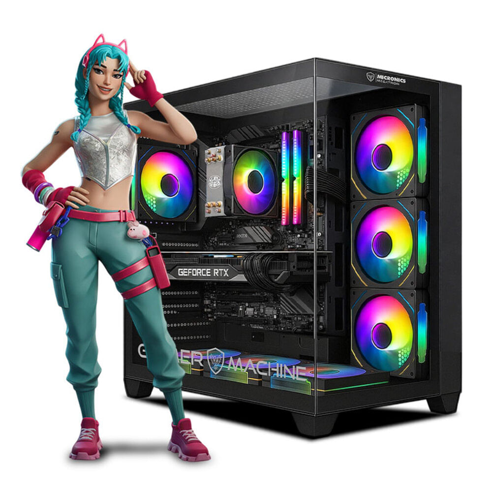 CPU GAMER RYZEN 5 5500X3D 16GB 500GB RTX5060 8GB PINK MI PC LISTA - MIPCLISTA COMPUTADORA