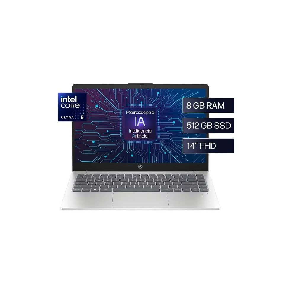 Laptop HP 14-ep1001la Intel Core Ultra 5-125H 8GB 512GB SSD 14 FHD WIN 11