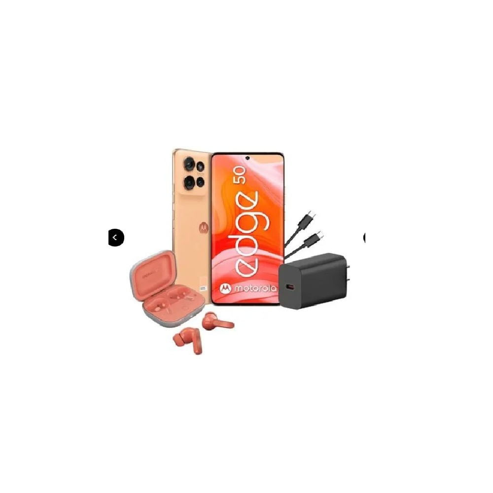 Motorola Moto Edge 50 256Gb 12Gb 50 Mp  13Mp   10Mp 6.7 Naranja  Moto Buds