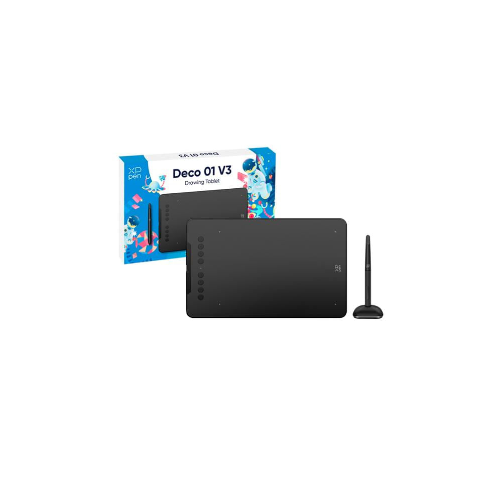 TABLETA GRÁFICA XP-PEN DECO 01 V3 10x6.25 USB-C NEGRO