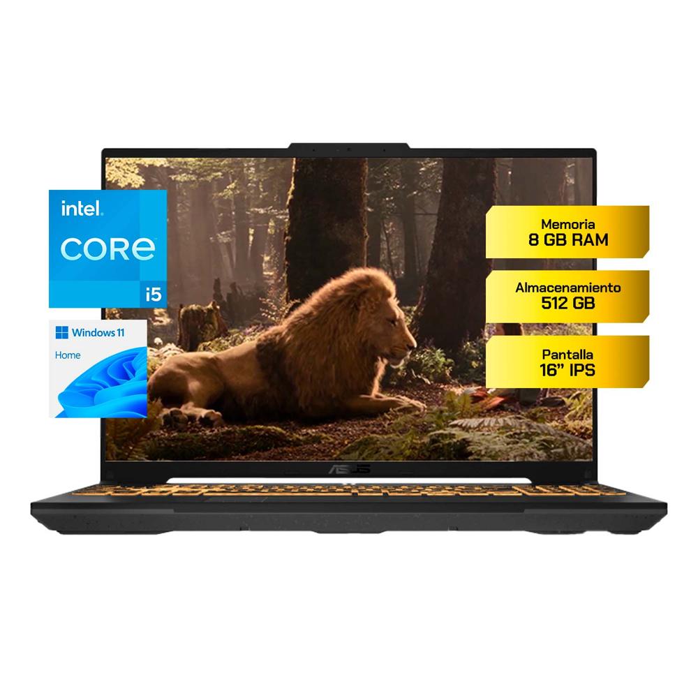 Laptop ASUS TUF Gaming F16 16 Intel Core i5 RTX 3050 8GB 512GB SSD