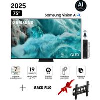TELEVISOR SAMSUNG QLED 75 QN75Q7FAAGXPE VISIÓN AI SMART TV MAS RACK FIJO