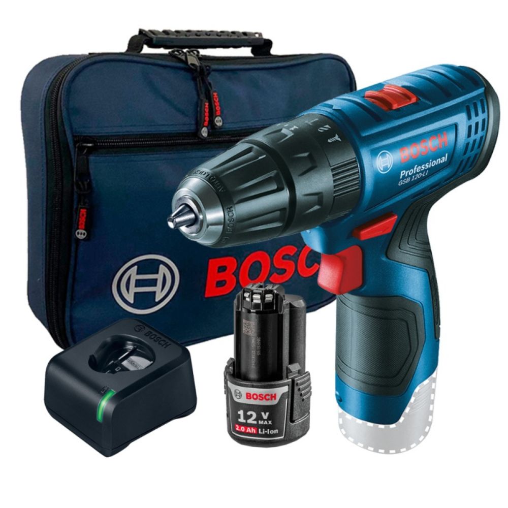 Taladro Percutor GSB 120 Y 1 Bateria 2.0 Ah Y Maleta