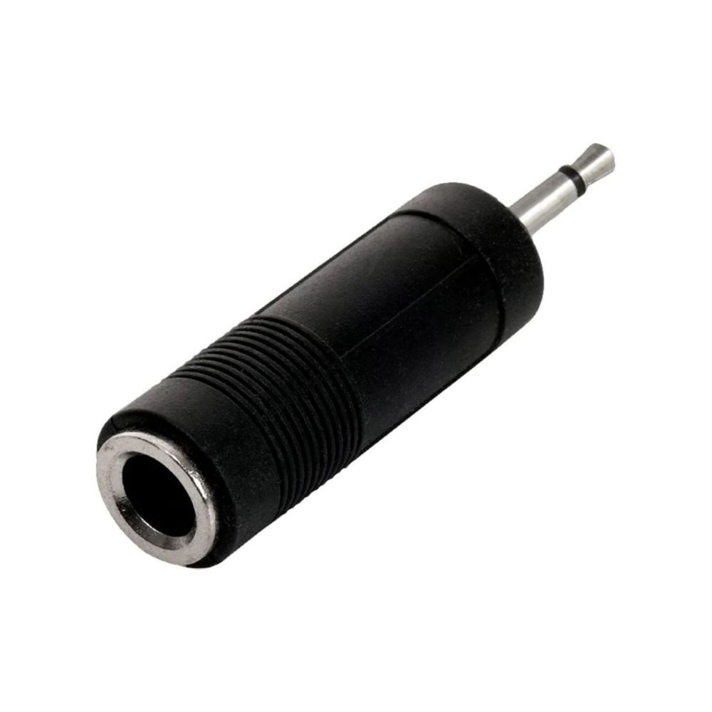 Adaptador de Audio de  3.5mm a Jack 6.3mm Negro - Mono
