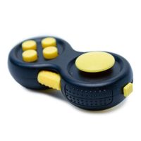 fidget tipo mando Fondo Negro Con Botones Amarillo FIDGET CUBE