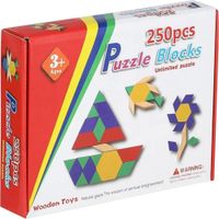 TANGRAM DE MADERA ROMPECABEZAS EDUCATIVO