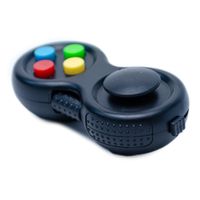 fidget tipo mando Fondo Negro Con Botones Colores FIDGET CUBE