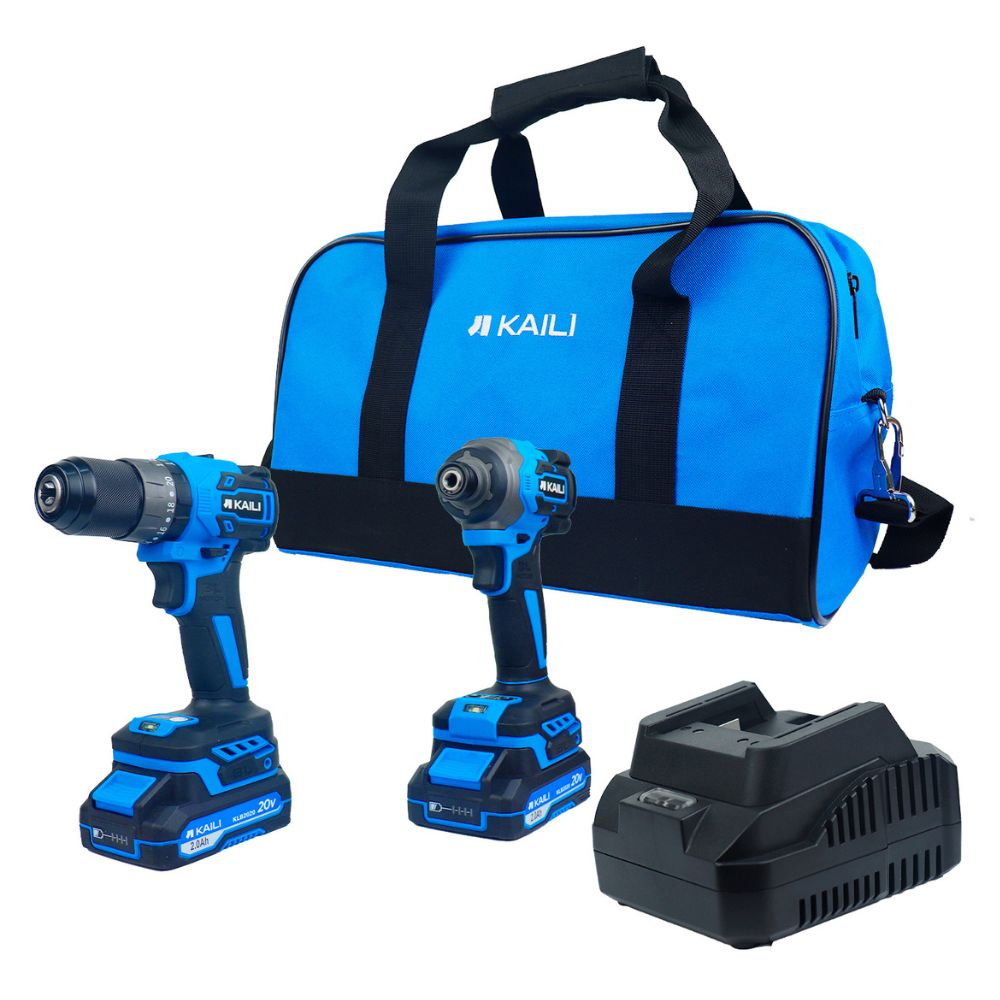 Taladro Percutor KailiYAtornillador Impacto Y 2 Baterias 2AH
