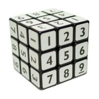 cubo 3x3 Números Fondo Negro Con Stickers Multicolor FANXIN