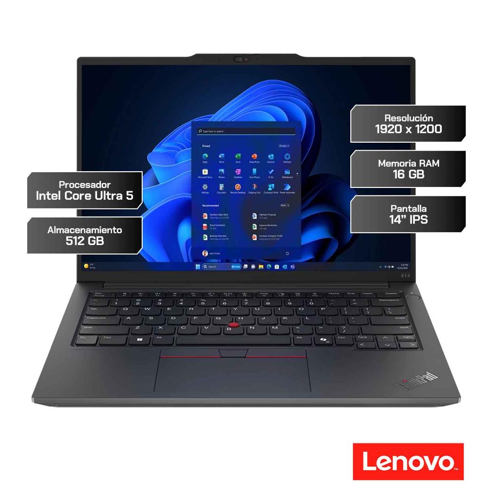 Laptop Lenovo ThinkPad E14 Gen 6 14 Intel Core Ultra 5 16GB 512GB SSD