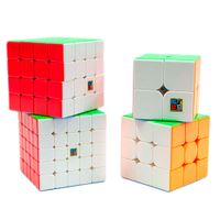 Pack cubos 2x2 3x3 4x4 5x5 Stickerless MOYU