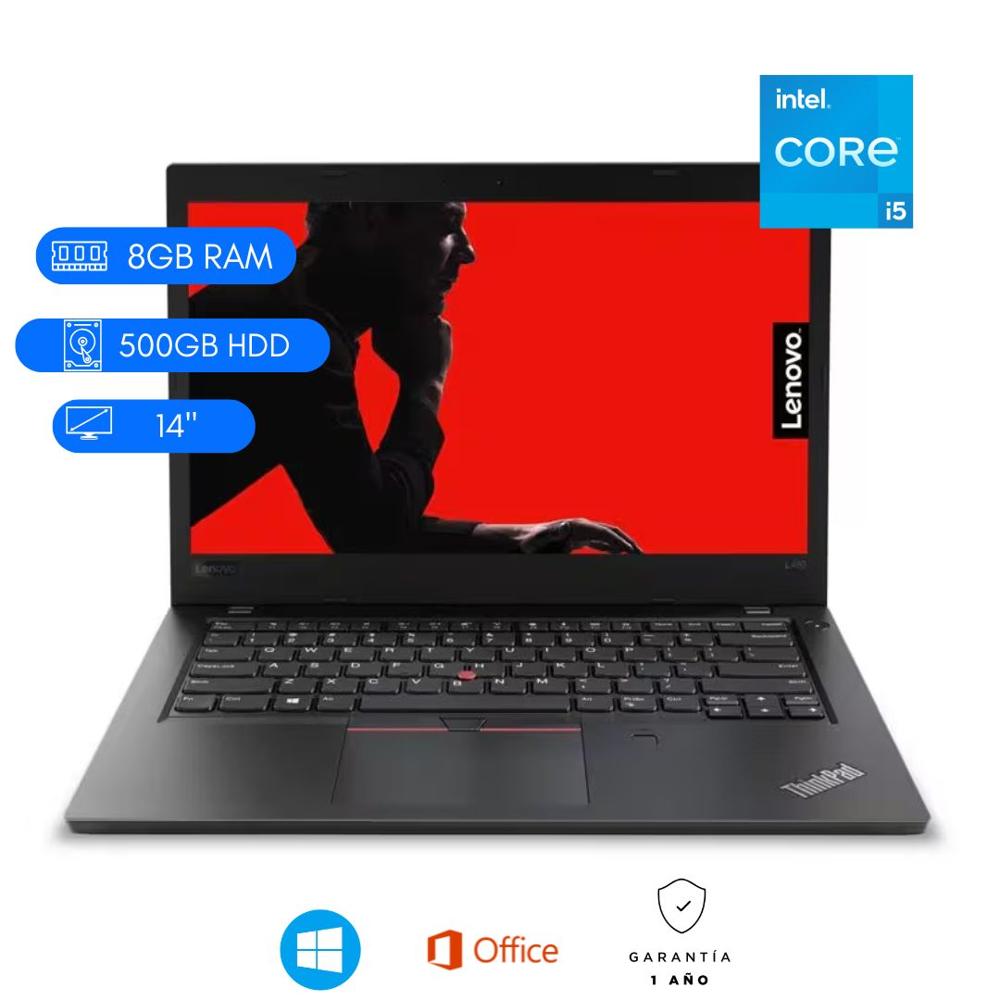 LENOVO THINKPAD LAPTOP SEMINUEVA  L480 CI5 8VA - 8GB DDRR4- 500 HDD