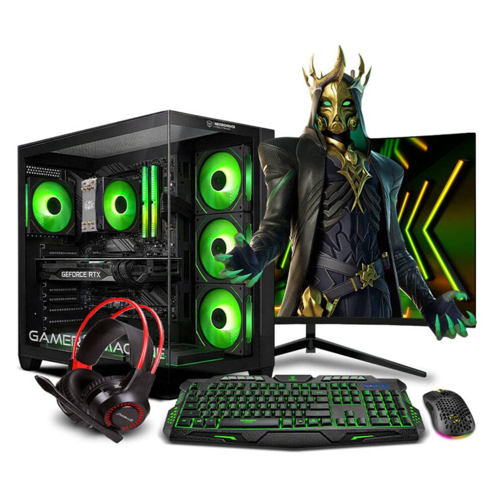 COMPUTADORA PC GAMER DRACO GREEN PLUS CORE I7 12700F 16GB 500GB RTX5060ti 8GB MI PC LISTA MIPCLISTA