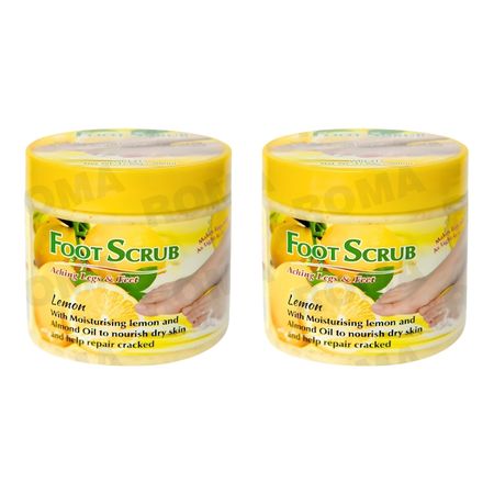 PACK 2 EXFOLIANTE PARA PIES LIMÓN 500G WOKALI