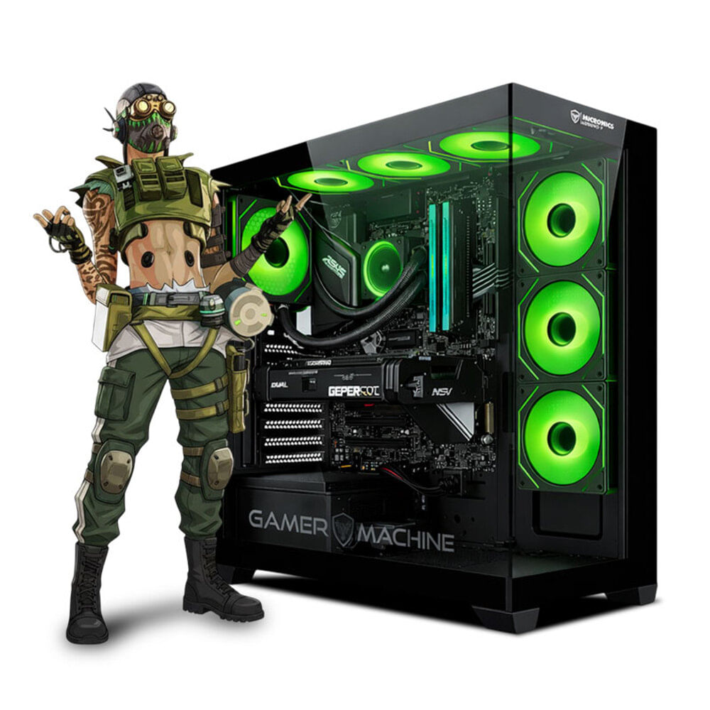 CPU Gamer Intel Core i9 12900KF 32gb 1TB RTX4060TI 8GB Mipclista green COMPUTADORA