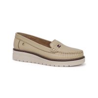 Zapatos Mocasines Mujer PA25Q2-530X3 Beige