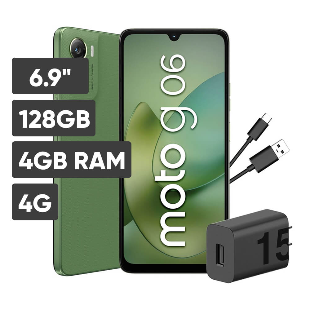 Smartphone MOTOROLA G06 6.9"" 4GB 128GB 50MP Verde