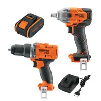 Taladro Percutor + Llave de Impacto 20V + 1bat Truper 103248-103252-103009-12336