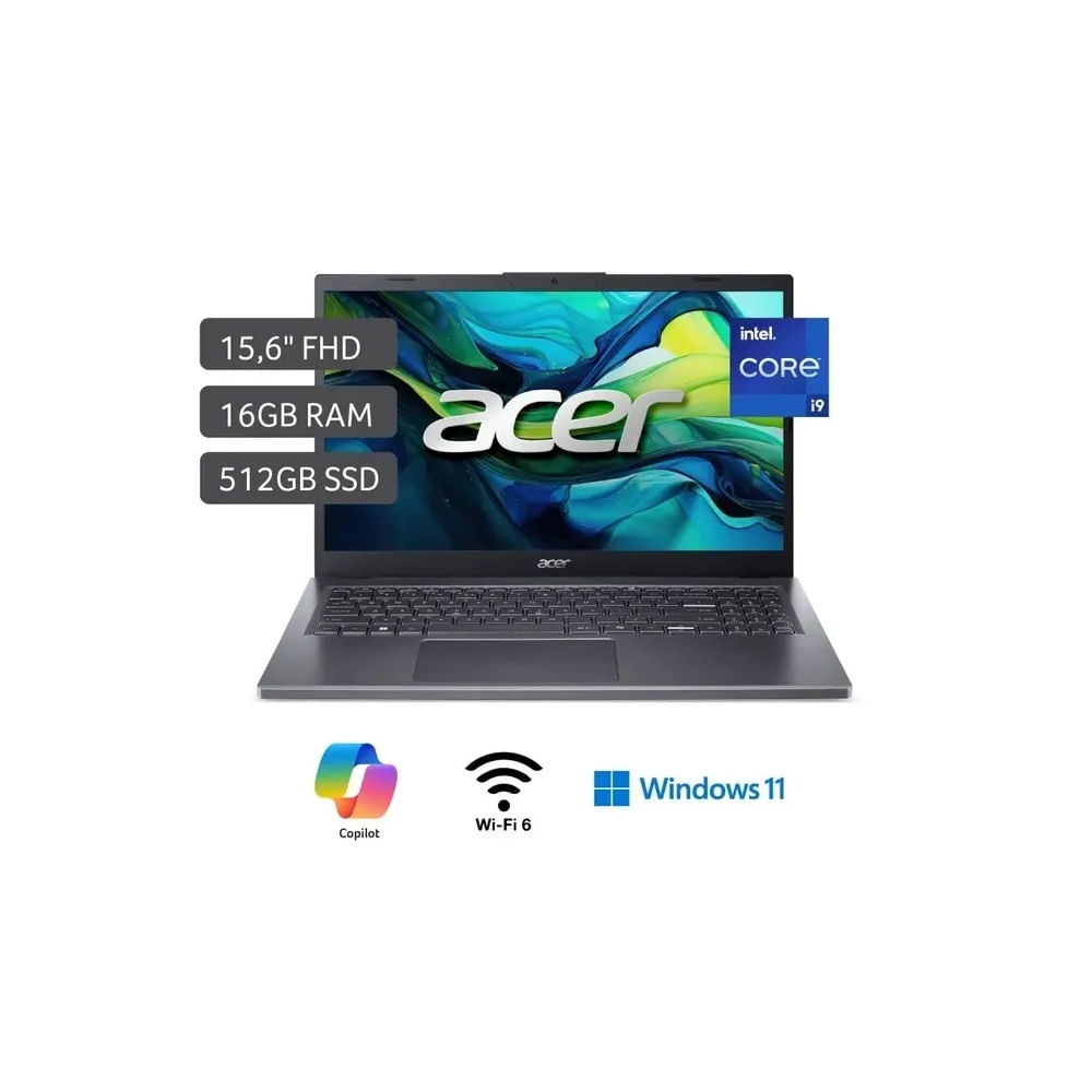 ACER ASPIRE 15 A15-51M-92MV INTEL COREI9 13900H 16GB 512SSD 15.6 FHD WIN 11
