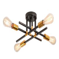 Lámpara Colgante Diana negro con incluye 4 focos