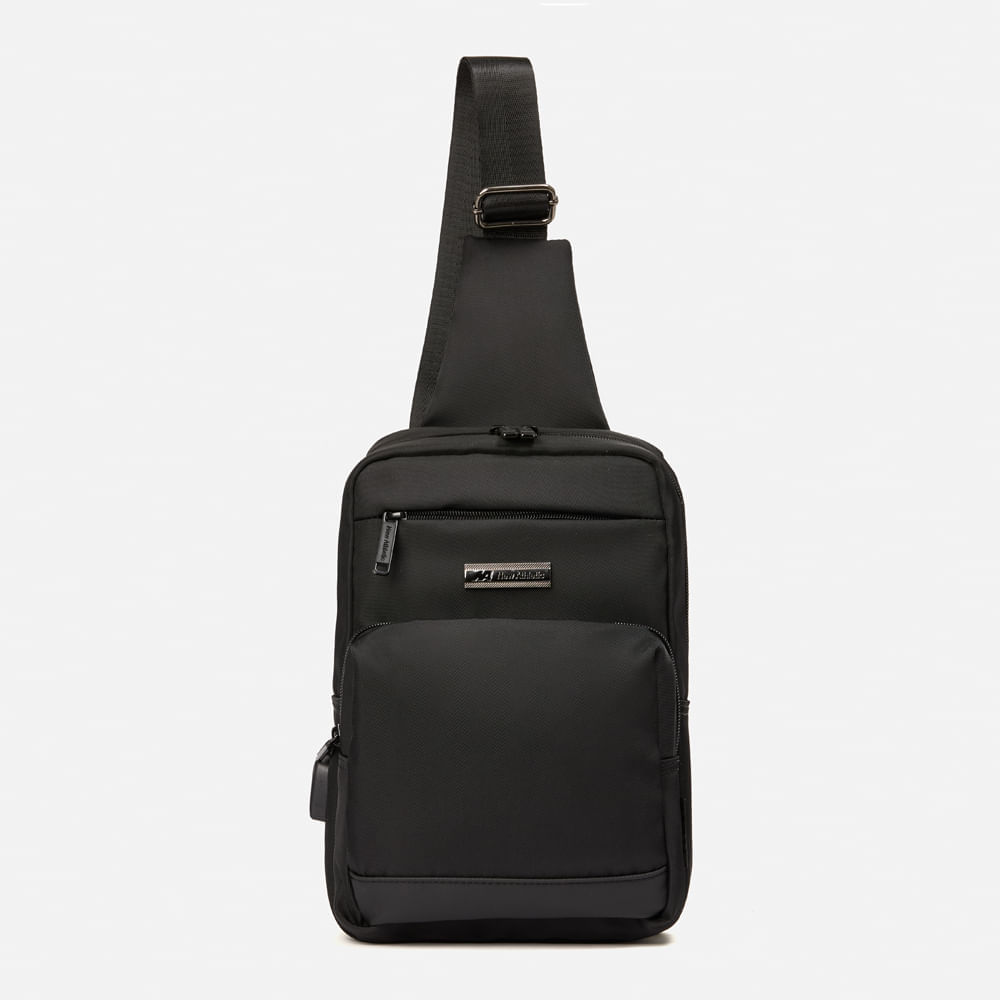 Morral New Athletic 019-0202 para Hombre Negro