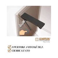 SISTEMA - APERTURA AUTOMATICA Y CIERRE LENTO 20KG. Negro