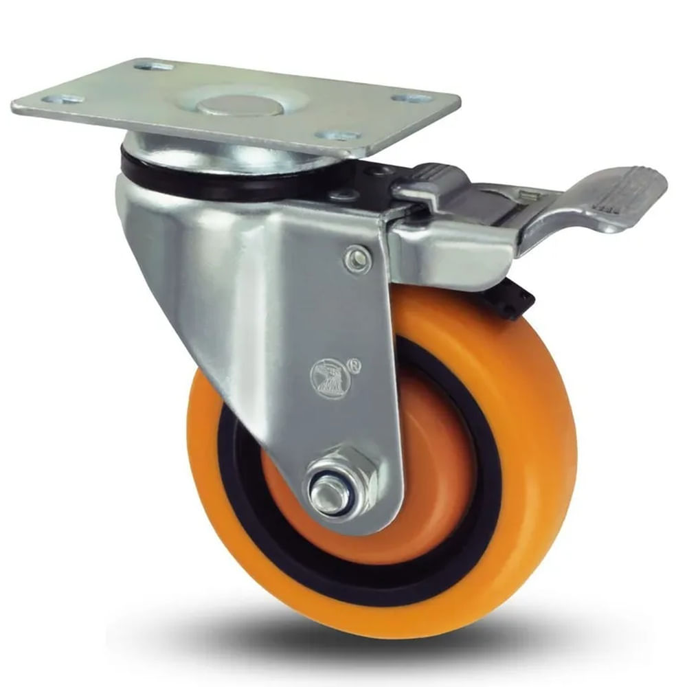 GARRUCHA FREN NAR 100MM CARGA 150KG Naranja