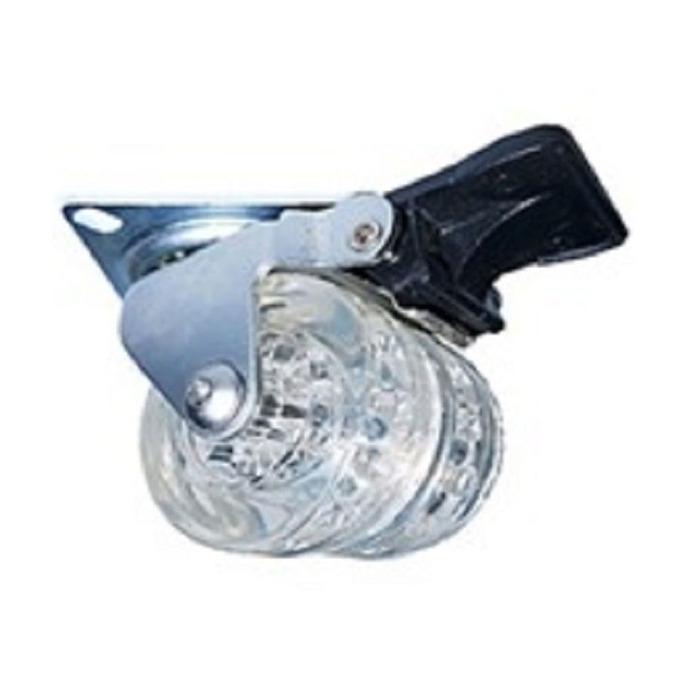 GARRUCHA DOBLE FRENO TRANSP 50MM CARGA 70KG