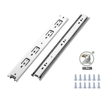 Corredera Telescópica Pesada 45mm 12 Plata