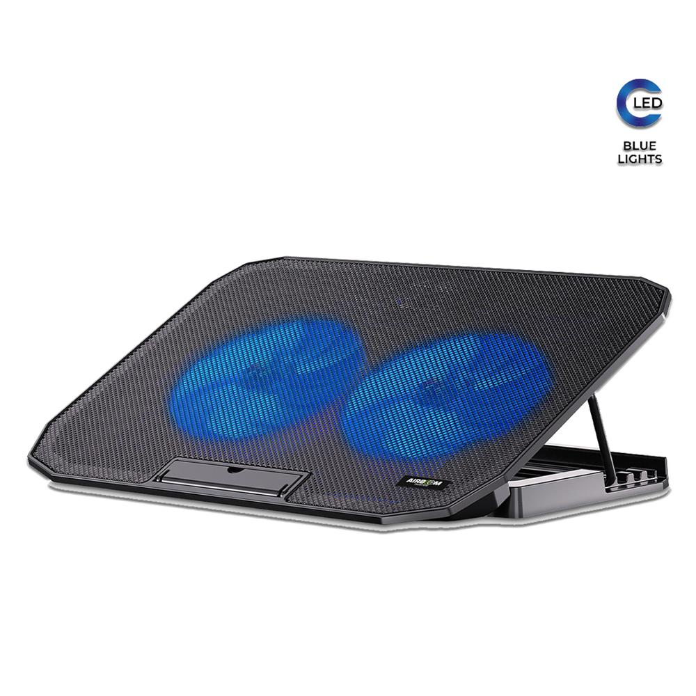 Cooler para Notebook Airboom Twister AB011 Hasta 15.6 Pulg con 2 Fan LED de 12cm