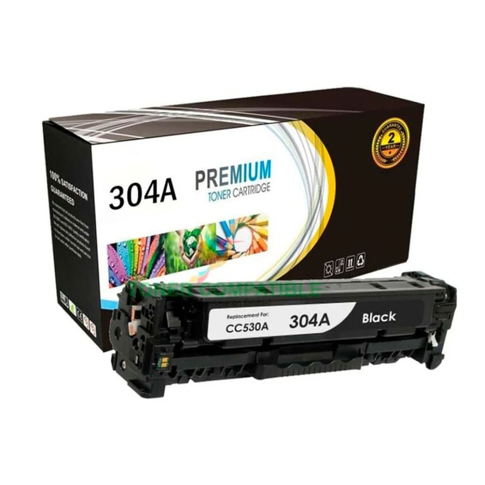 Tóner HP 304A Negro Compatible CC530A para LaserJet CP2025 y CM2320