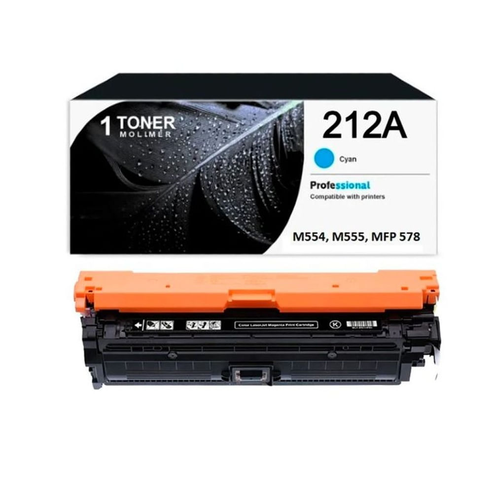 Toner HP Compatible 212A Cyan W2120A 5,500 Paginas Alta Calidad